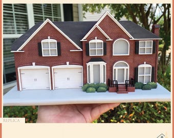 Custom wooden house replica