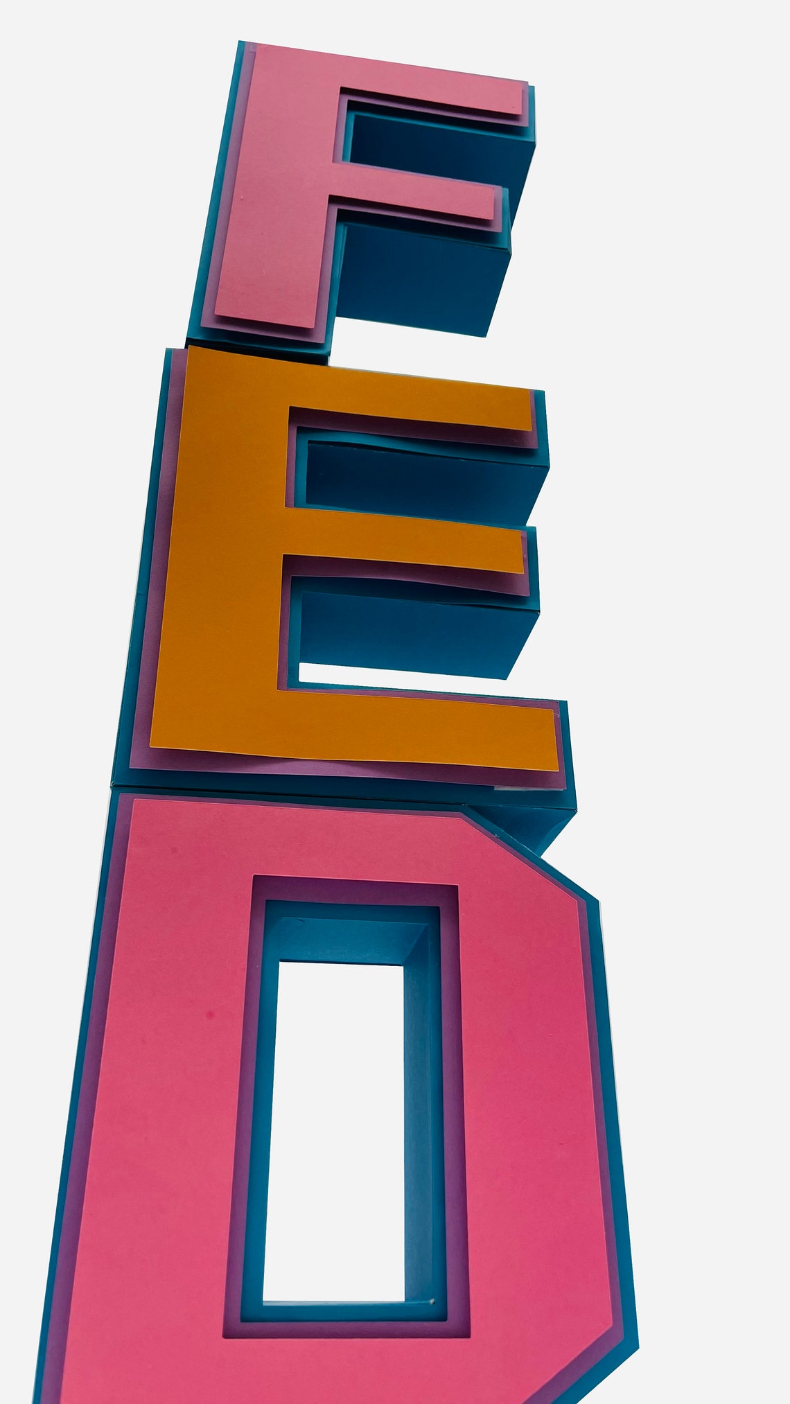 3D Alphabet Letters A-Z, SVG & PDF Templates - image 4