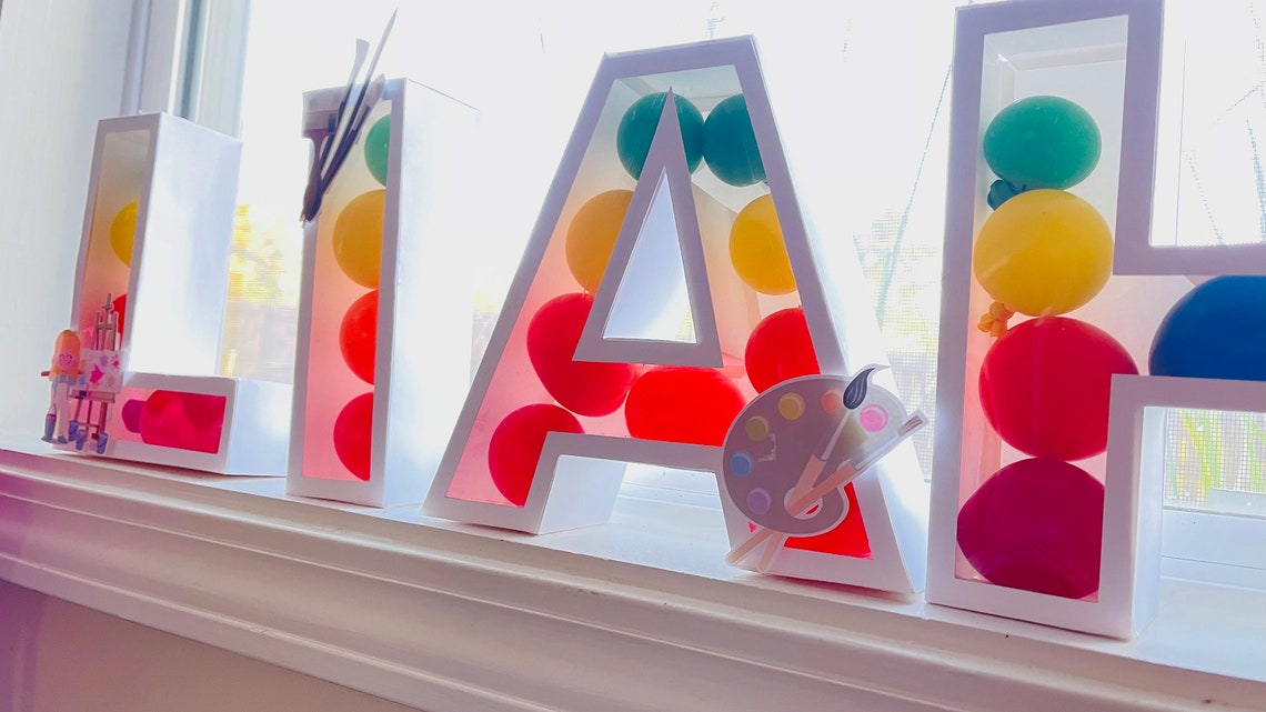 3D Alphabet Shaker Letters A-Z, SVG PDF Template, Laser Cut File - image 4