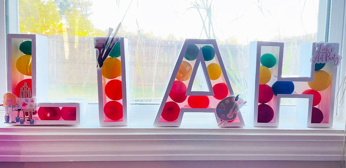 3D Alphabet Shaker Letters A-Z, SVG PDF Template, Laser Cut File - image 5