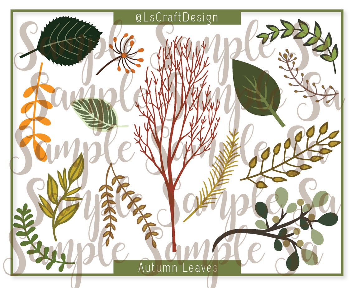 Autumn Leaves SVG Set, Paper Flower Leaves, Cricut/Silhouette (Digital Download) - image 6
