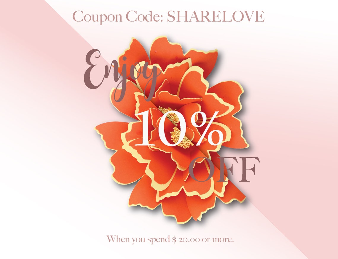 Butterfly Paper Flower Center Template, DIY SVG File - image 4