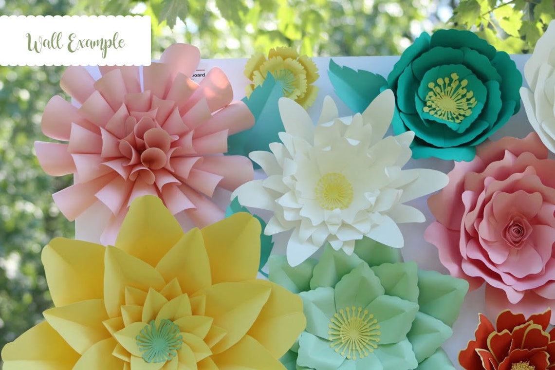 Giant Paper Flower SVG Template, Athena #11, Cricut Silhouette (Digital Download) - image 4