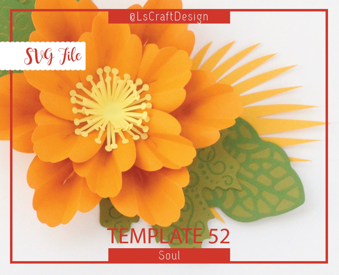 Giant Paper Flower SVG Template, Kate Spade Style (Digital Download) - image 5