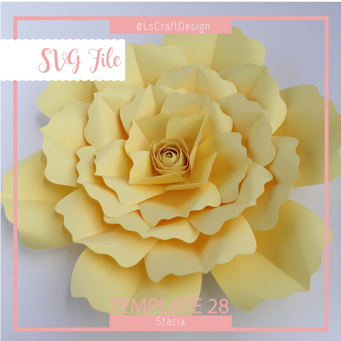 Giant Paper Flower SVG Template, Stacia #28 (Digital Download) - image 3