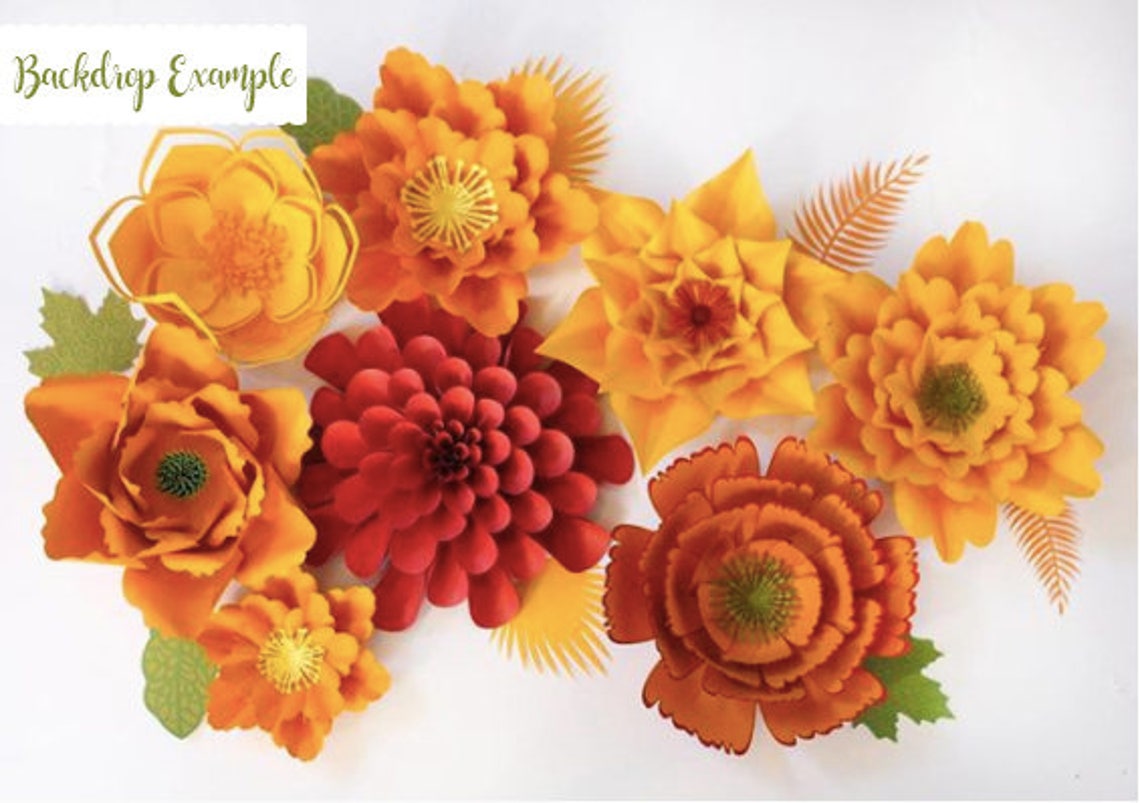 Giant Paper Flower SVG Template, Wall Decor (Digital Download) - image 5
