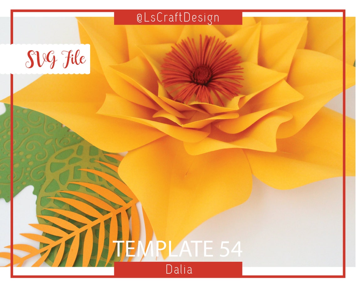 Large Paper Flower Template, DIY Backdrop SVG (Digital Download) - image 4