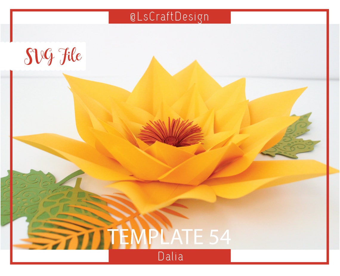 Large Paper Flower Template, DIY Backdrop SVG (Digital Download) - image 5