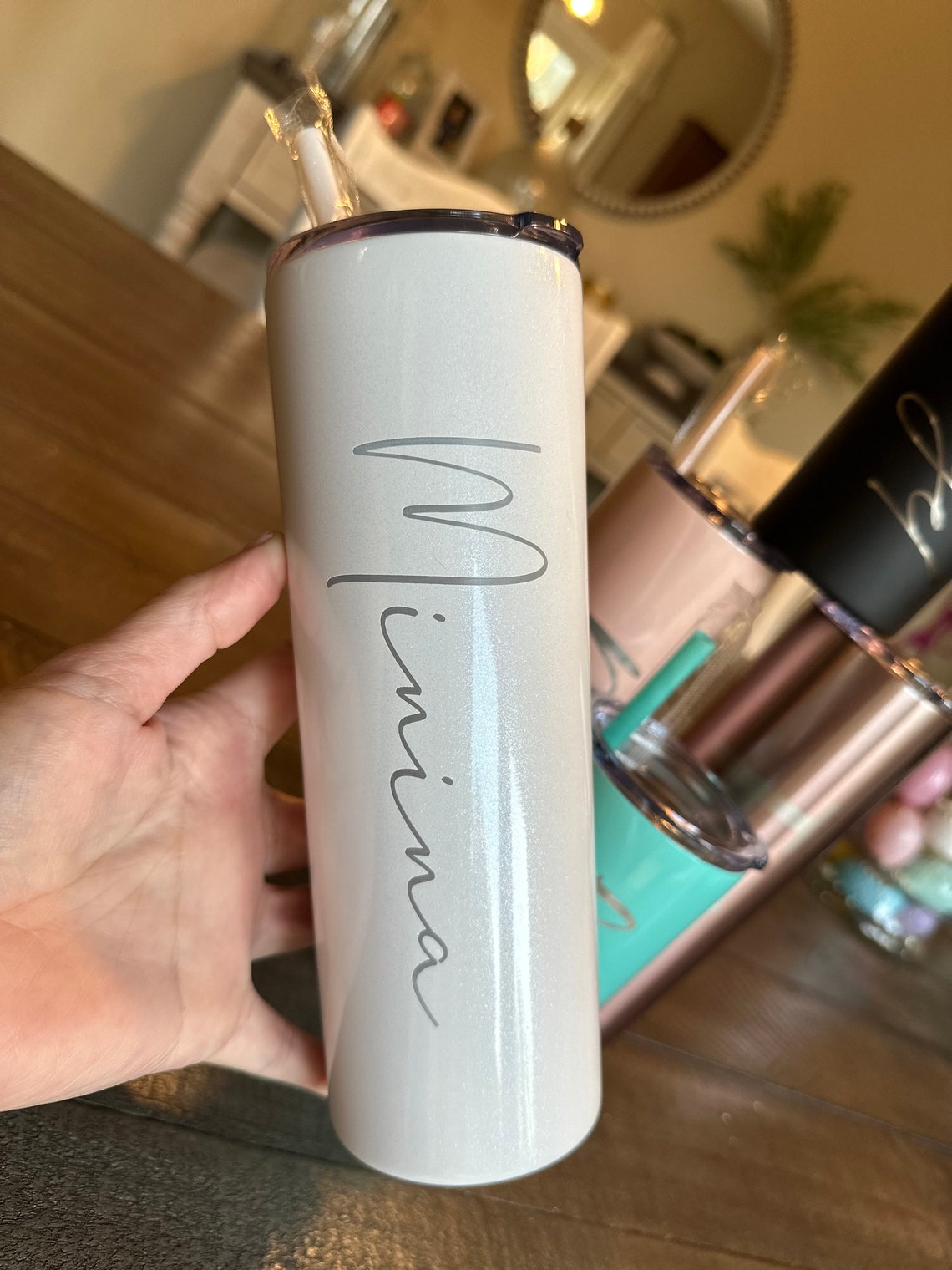 Laser Engraved Custom Stainless Steel Tumbler, 20oz, Personalized Gift - image 3