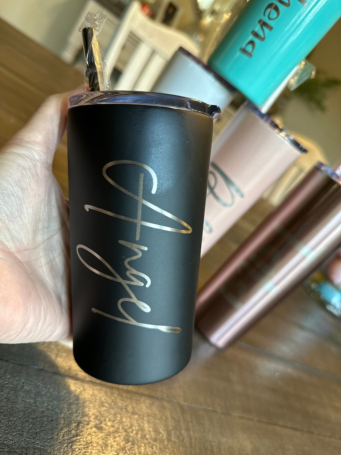 Laser Engraved Custom Stainless Steel Tumbler, 20oz, Personalized Gift - image 7