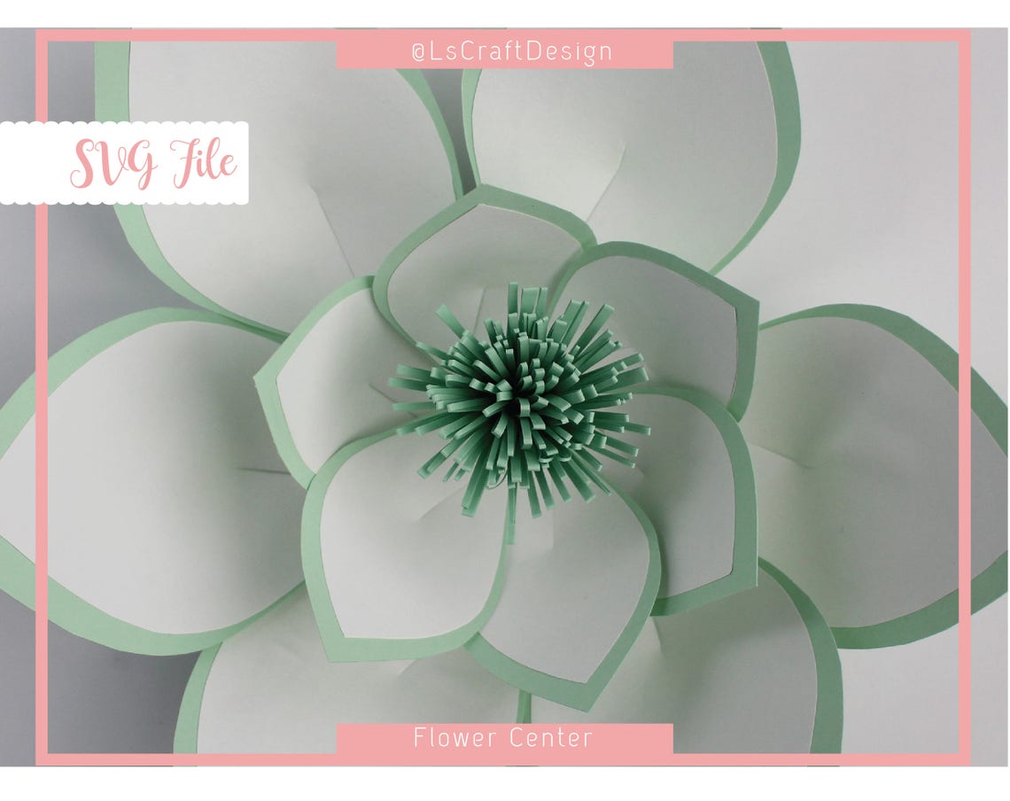 Paper Flower Center Template, DIY Hedgehog Style (SVG Digital Download) - image 7