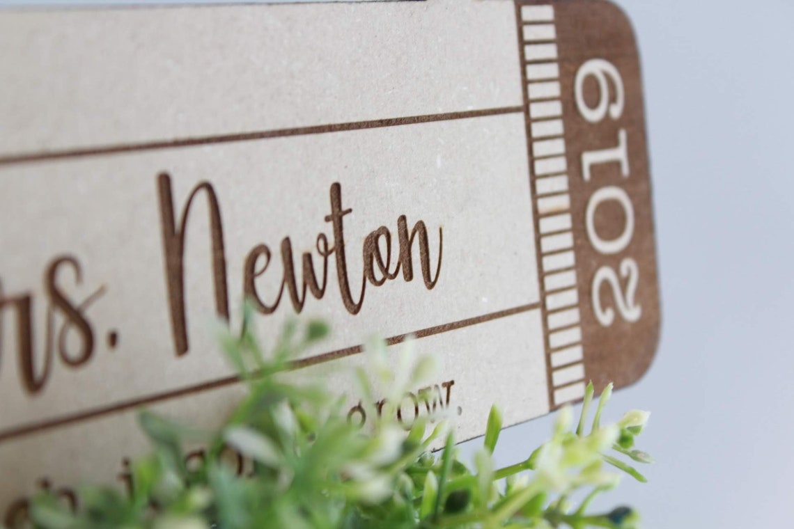 Personalized Wooden Pencil Teacher Classroom Sign - image 6