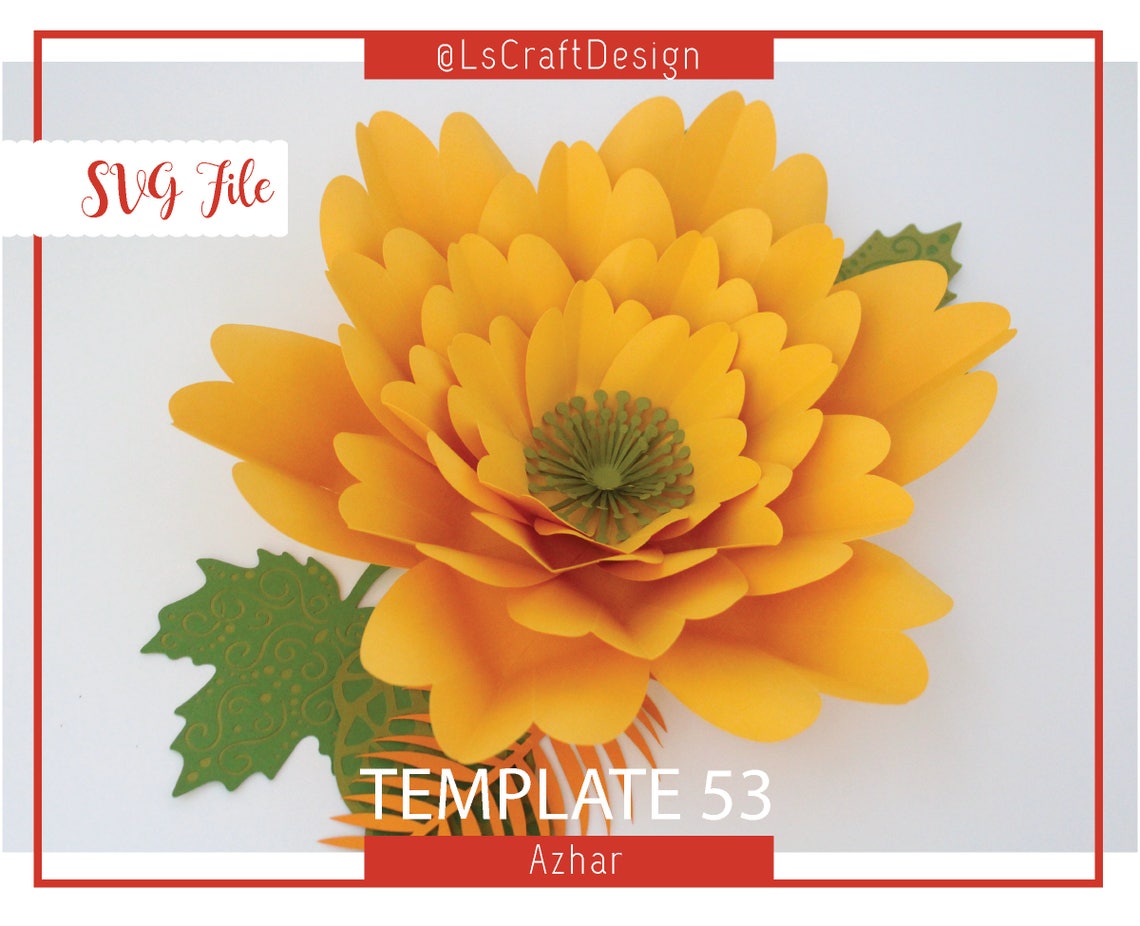SVG Giant Paper Flower Template, DIY Nursery Decor (Digital Download) - image 3