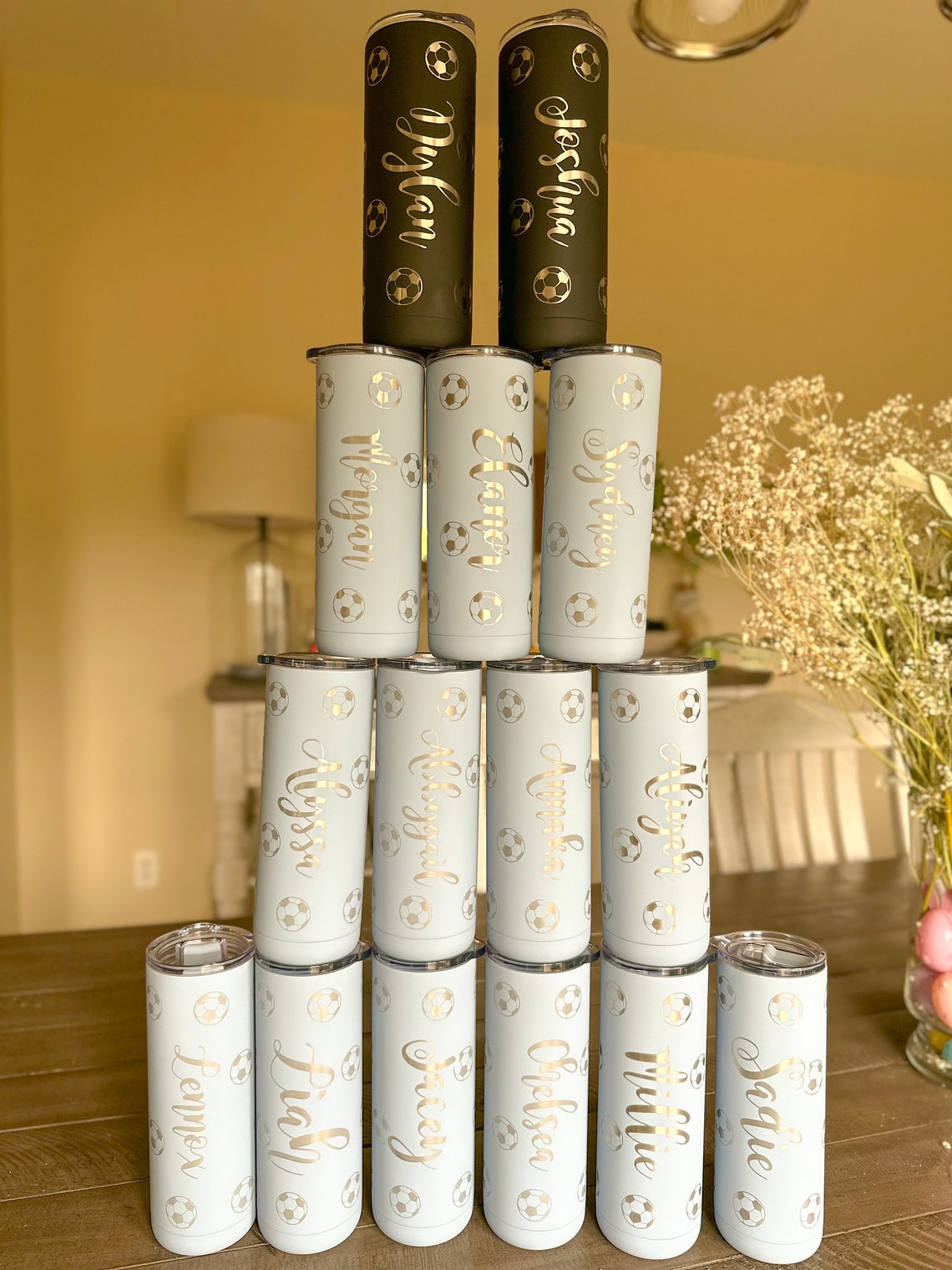 Laser Engraved Custom Stainless Steel Tumbler, 20oz, Personalized Gift - image 1